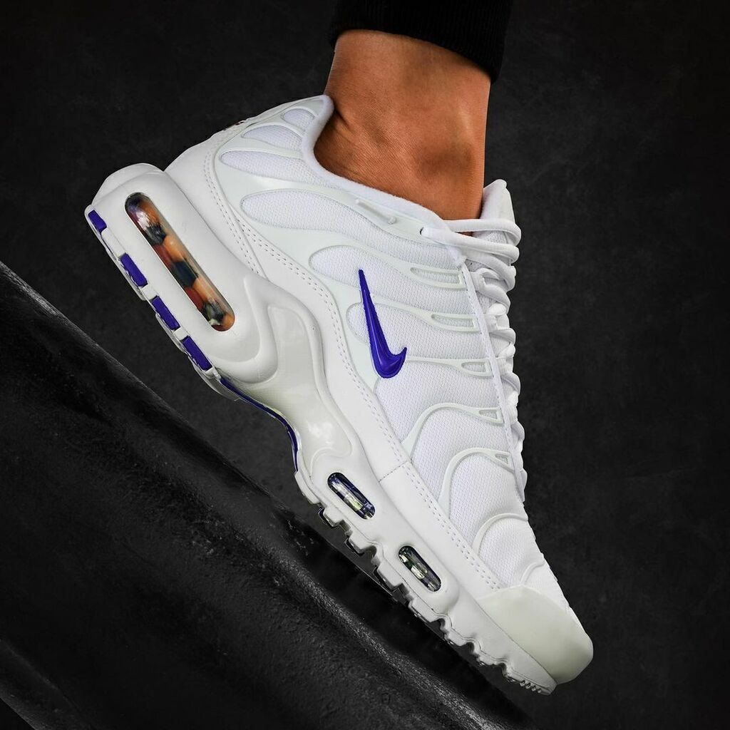 NIKE AIR MAX PLUS TN1 - BRANCO E AZUL - TUNED AIR