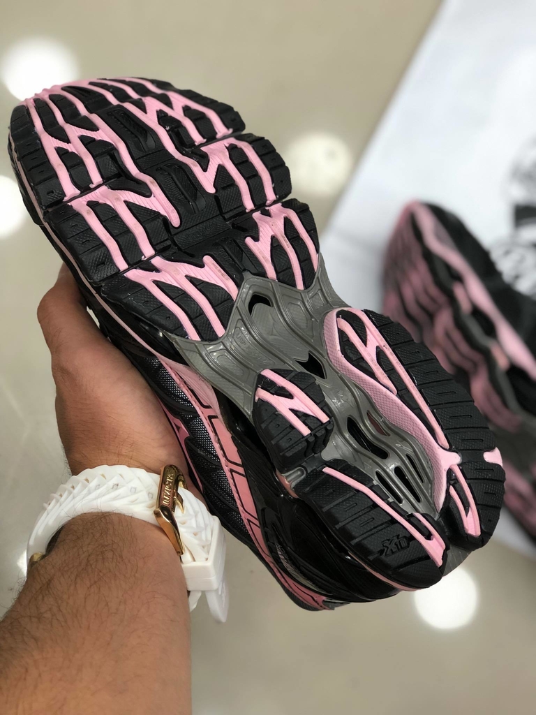 MIZUNO WAVE PROPHECY 7 PRETO E ROSA PRO 7