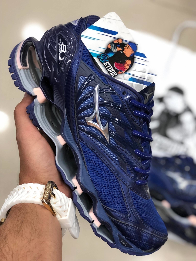 MIZUNO WAVE PROPHECY 8 AZUL E ROSA PRO 8 RL STORE