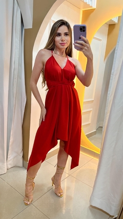 Vestido Assimétrico Vermelho