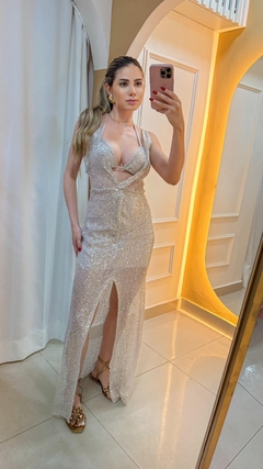 Vestido Charlot Prata