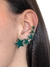 Brinco Earcuff Estrelas Esmaltadas - comprar online