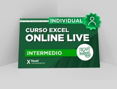 CURSO INTERMEDIO DE EXCEL INDIVIDUAL ONLINE LIVE - comprar online