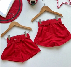 SHORTS LINHO COM CINTO FESTAS - Atacado Infantil Mundo K