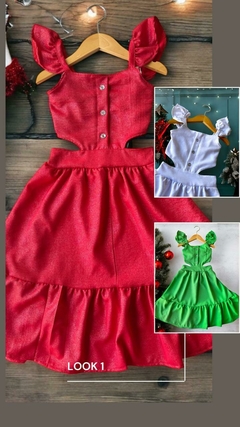 VESTIDO RECORTE FESTAS - comprar online