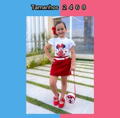 CONJUNTO MINNIE FESTAS COM BOLSINHA I