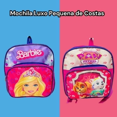 MOCHILA ESCOLAR LUXO PEQUENA DE COSTAS MENINA PERSONAGENS - loja online