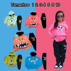 CONJUNTO MONSTRINHOS INFANTIL MENINA