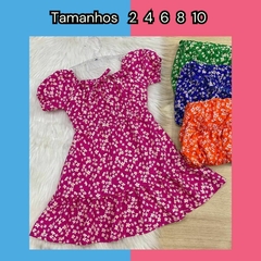 VESTIDO CREPINHO FLORIDO