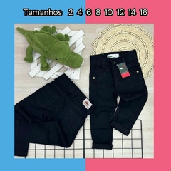 CALÇA JEANS LUXO MASC PRETA I