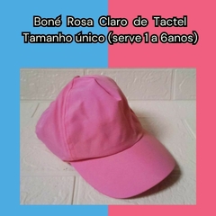 BONÉ MENINA TACTEL ROSA CLARO