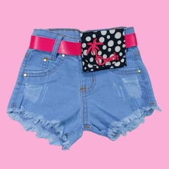 SHORTS JEANS COM CINTO - loja online