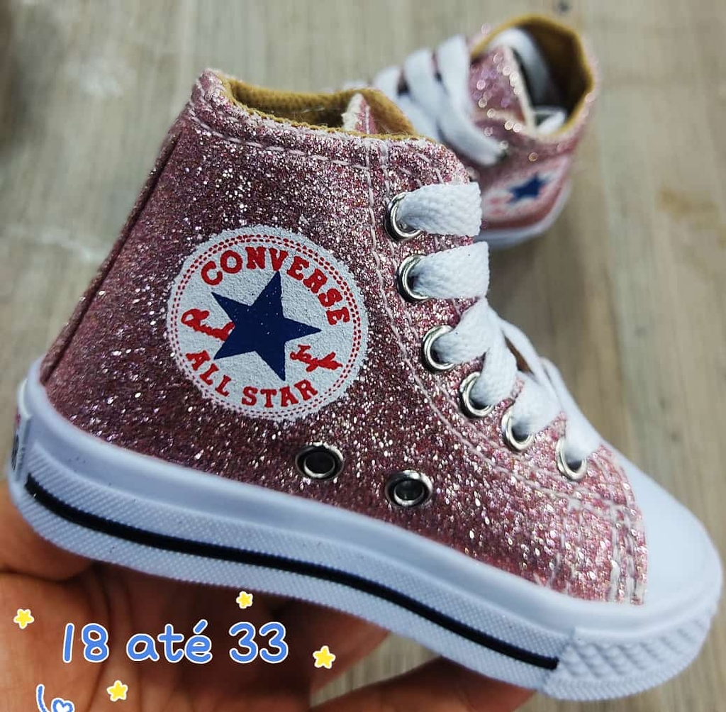 TÊNIS ALL STAR BOTINHA GLITTER INF