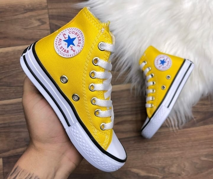 Tênis Botinha All Star Feminino Vulcanizado Amarelo - Tênis All Star -  Tribo Shoes