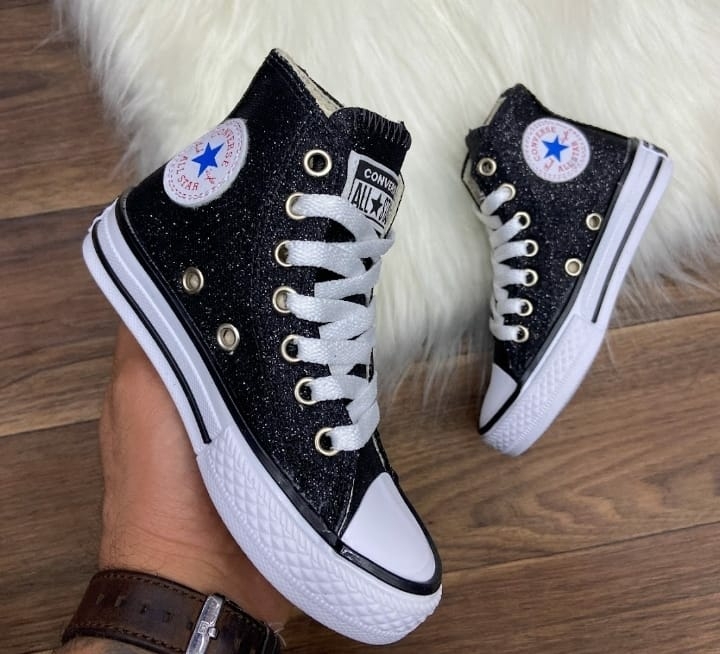 TÊNIS ALL STAR BOTINHA GLITTER INF