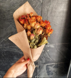 Bouquet de Mini Rosas Secas (Para Crear) - comprar online