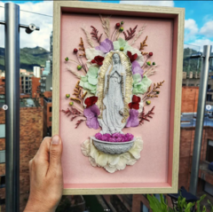 Cuadro con Virgen de Guadalupe (32cmx22cm) - comprar online