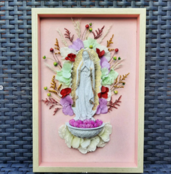 Cuadro con Virgen de Guadalupe (32cmx22cm) en internet