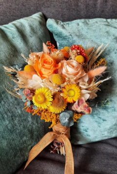 Bouquet para Novia Orange Preservados.
