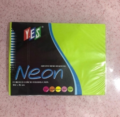 Bloco de notas Neon Yes (1UN) - Fantasia das Cores Papelaria