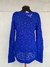 Suéter ponto aberto azul royal - TAM U - loja online