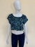 Cropped GRM ombro a ombro estampa paisley - TAM M - loja online