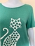 Blusa Mania Brasil verde gatinho poas - TAM GG - loja online