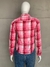 Camisa xadrez rosa fios lurex - TAM P - comprar online