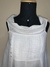 Vestido Hering branco texturizado - TAM P - Katdress Brechó e moda sustentável