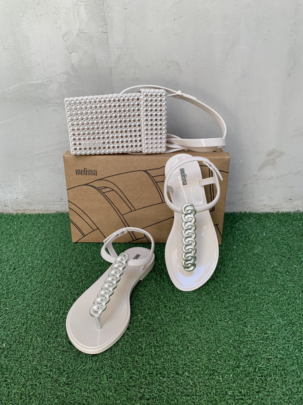 Sandalia melissa sales com bolsa