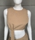 Conjunto saia e cropped nude - TAM P - comprar online