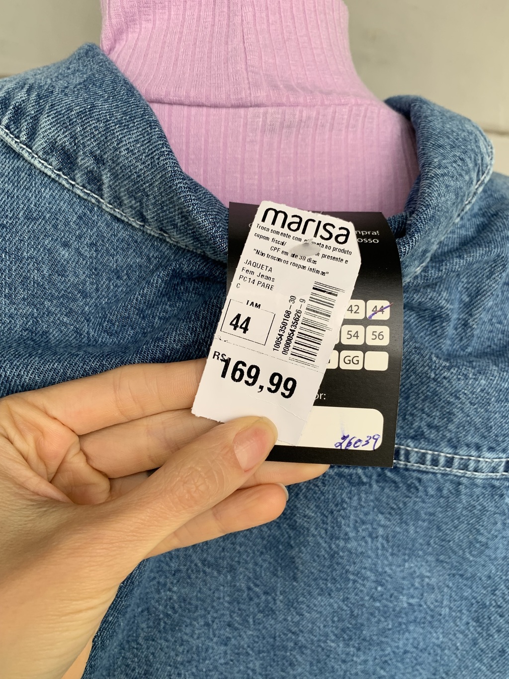 Jaqueta jeans Marisa *NOVA - TAM 44