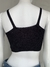 Cropped tricot preto - TAM P - loja online