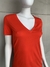 Blusa Zara gola V vermelha - TAM P - comprar online