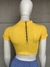 Cropped canelado amarelo - TAM M - loja online
