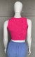 Cropped pink tricot - TAM M - comprar online