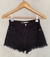 Short Pool Jeans preto - TAM 34