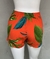 Short / Saia laranja floral - TAM P - comprar online
