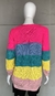 Cardigan alongado color block - TAM M - comprar online