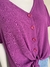 Camisa amarração roxa - TAM GG na internet