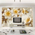 Papel de Parede Autocolante Design Floral Estilo 3D Para Decorar Quarto Sala