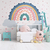 Papel de Parede Infantil Tema Arco-Íris Baby Soft Color Para Quarto de Criança