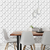 Papel de Parede Estilo 3D Branco e Cinza Para Decorar Quarto Sala e Ambientes