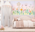Papel de parede jardim rosa para quarto de bebê