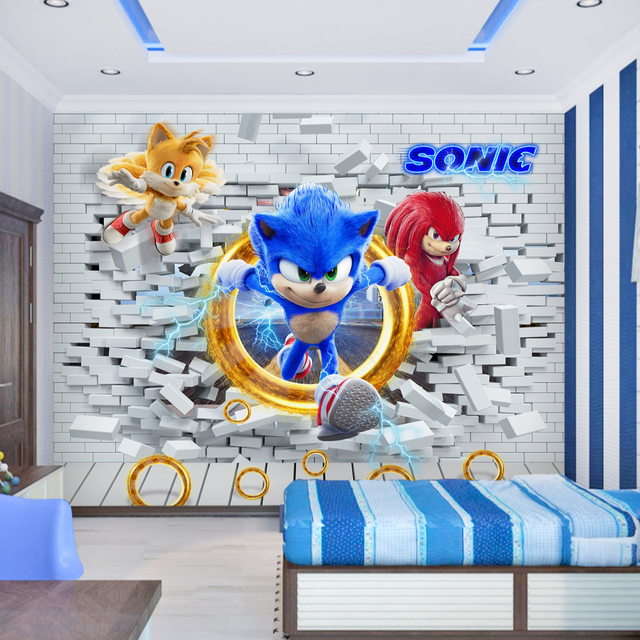 Papel de Parede Quarto Infantil Super Sonic