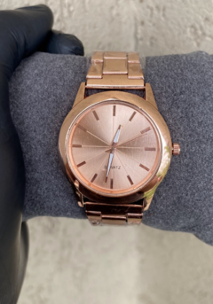 Reloj Analógico Malla de Acero Rose Gold