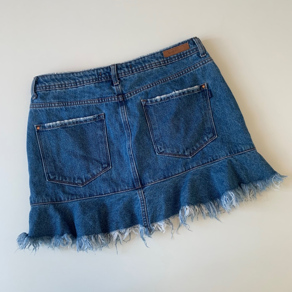 Saia jeans blue best sale steel