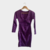 Vestido roxo canelado