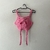 Cropped Shein rosa chiclete canelado decotado c/ aro - comprar online