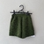 Imagem do Short Semi Nua verde militar faixa fixa fivela marrom